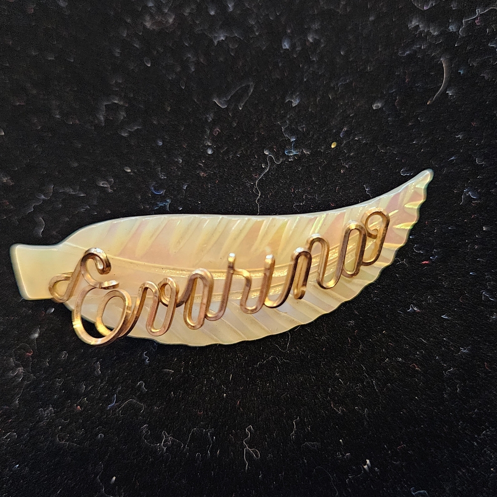 Vintage Mother Of Pearl Pin For EVARINA